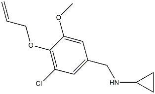 N-[4-(allyloxy)-3-chloro-5-methoxybenzyl]-N-cyclopropylamine Struktur