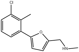 N-{[5-(3-chloro-2-methylphenyl)-2-furyl]methyl}-N-methylamine Struktur