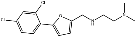 N-{[5-(2,4-dichlorophenyl)-2-furyl]methyl}-N-[2-(dimethylamino)ethyl]amine Struktur