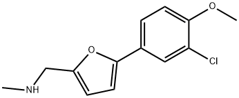 N-{[5-(3-chloro-4-methoxyphenyl)-2-furyl]methyl}-N-methylamine Struktur