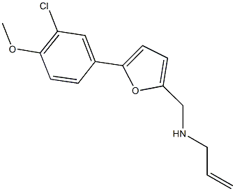 N-allyl-N-{[5-(3-chloro-4-methoxyphenyl)-2-furyl]methyl}amine Struktur