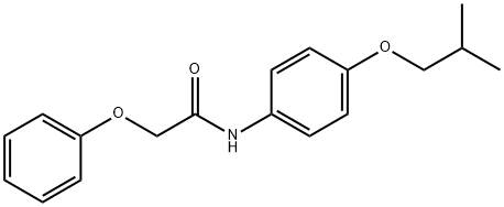 N-(4-isobutoxyphenyl)-2-phenoxyacetamide Struktur