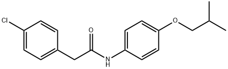 2-(4-chlorophenyl)-N-(4-isobutoxyphenyl)acetamide Struktur