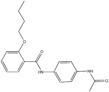 N-[4-(acetylamino)phenyl]-2-butoxybenzamide Struktur