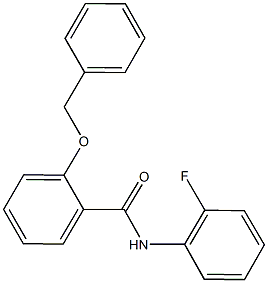 2-(benzyloxy)-N-(2-fluorophenyl)benzamide Struktur