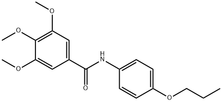 3,4,5-trimethoxy-N-(4-propoxyphenyl)benzamide Struktur