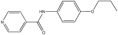 N-(4-propoxyphenyl)isonicotinamide Struktur