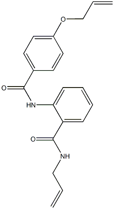 N-allyl-2-{[4-(allyloxy)benzoyl]amino}benzamide Struktur