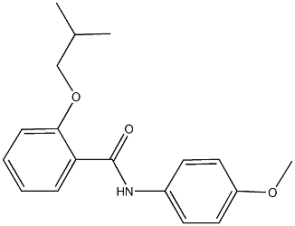 2-isobutoxy-N-(4-methoxyphenyl)benzamide Struktur