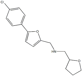 N-{[5-(4-chlorophenyl)-2-furyl]methyl}-N-(tetrahydro-2-furanylmethyl)amine Struktur