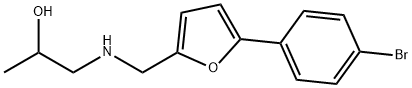 1-({[5-(4-bromophenyl)-2-furyl]methyl}amino)-2-propanol Struktur