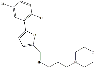 N-{[5-(2,5-dichlorophenyl)-2-furyl]methyl}-N-[3-(4-morpholinyl)propyl]amine Struktur