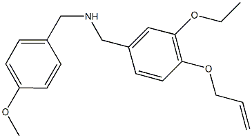 N-[4-(allyloxy)-3-ethoxybenzyl]-N-(4-methoxybenzyl)amine Struktur