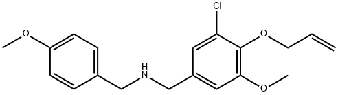 N-[4-(allyloxy)-3-chloro-5-methoxybenzyl]-N-(4-methoxybenzyl)amine Struktur