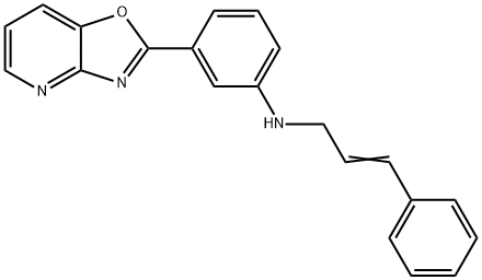 N-cinnamyl-N-(3-[1,3]oxazolo[4,5-b]pyridin-2-ylphenyl)amine Struktur