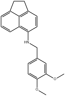 N-(1,2-dihydro-5-acenaphthylenyl)-N-(3,4-dimethoxybenzyl)amine Struktur