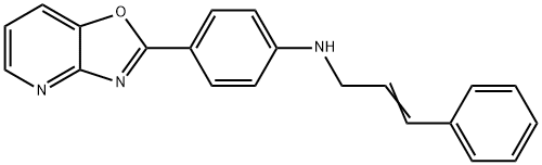 N-cinnamyl-N-(4-[1,3]oxazolo[4,5-b]pyridin-2-ylphenyl)amine Struktur