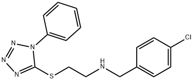 N-(4-chlorobenzyl)-N-{2-[(1-phenyl-1H-tetraazol-5-yl)sulfanyl]ethyl}amine Struktur