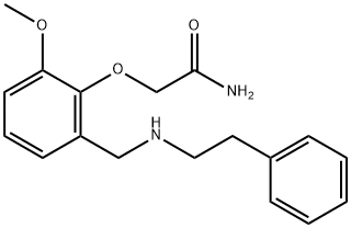 2-(2-methoxy-6-{[(2-phenylethyl)amino]methyl}phenoxy)acetamide Struktur