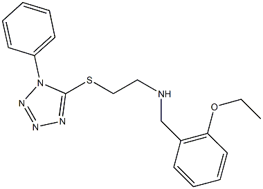 N-(2-ethoxybenzyl)-N-{2-[(1-phenyl-1H-tetraazol-5-yl)sulfanyl]ethyl}amine Struktur