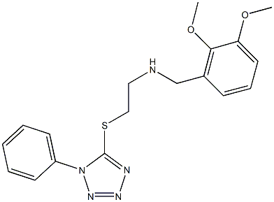 N-(2,3-dimethoxybenzyl)-N-{2-[(1-phenyl-1H-tetraazol-5-yl)sulfanyl]ethyl}amine Struktur