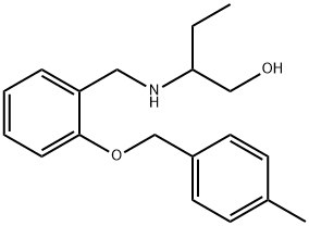 2-({2-[(4-methylbenzyl)oxy]benzyl}amino)-1-butanol Struktur