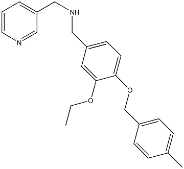 N-{3-ethoxy-4-[(4-methylbenzyl)oxy]benzyl}-N-(3-pyridinylmethyl)amine Struktur