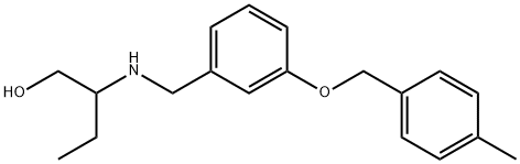 2-({3-[(4-methylbenzyl)oxy]benzyl}amino)-1-butanol Struktur