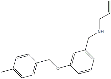 N-allyl-N-{3-[(4-methylbenzyl)oxy]benzyl}amine Struktur