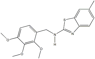 N-(6-methyl-1,3-benzothiazol-2-yl)-N-(2,3,4-trimethoxybenzyl)amine Struktur