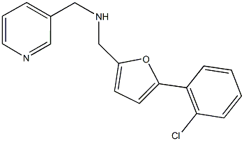 N-{[5-(2-chlorophenyl)-2-furyl]methyl}-N-(3-pyridinylmethyl)amine Struktur