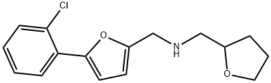 N-{[5-(2-chlorophenyl)-2-furyl]methyl}-N-(tetrahydro-2-furanylmethyl)amine Struktur