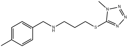 N-(4-methylbenzyl)-N-{3-[(1-methyl-1H-tetraazol-5-yl)sulfanyl]propyl}amine Struktur