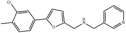 N-{[5-(3-chloro-4-methylphenyl)-2-furyl]methyl}-N-(3-pyridinylmethyl)amine Struktur