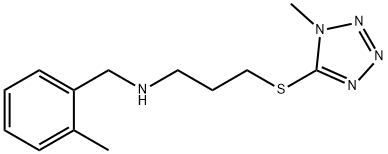 N-(2-methylbenzyl)-N-{3-[(1-methyl-1H-tetraazol-5-yl)sulfanyl]propyl}amine Struktur