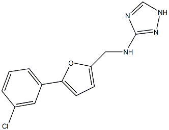 N-{[5-(3-chlorophenyl)-2-furyl]methyl}-N-(1H-1,2,4-triazol-3-yl)amine Struktur