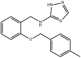 N-{2-[(4-methylbenzyl)oxy]benzyl}-N-(1H-1,2,4-triazol-3-yl)amine Struktur