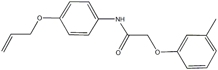 N-[4-(allyloxy)phenyl]-2-(3-methylphenoxy)acetamide Struktur