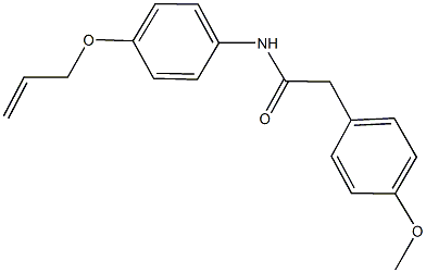 N-[4-(allyloxy)phenyl]-2-(4-methoxyphenyl)acetamide Struktur