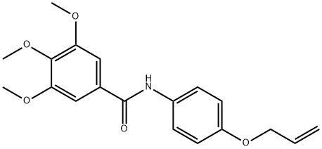 N-[4-(allyloxy)phenyl]-3,4,5-trimethoxybenzamide Struktur