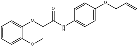 N-[4-(allyloxy)phenyl]-2-(2-methoxyphenoxy)acetamide Struktur