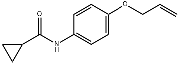 N-[4-(allyloxy)phenyl]cyclopropanecarboxamide Struktur