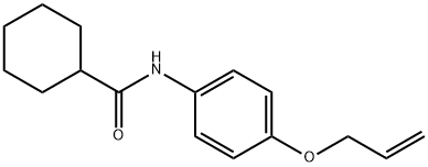 N-[4-(allyloxy)phenyl]cyclohexanecarboxamide Struktur