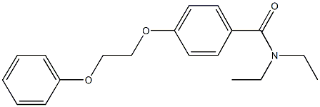 N,N-diethyl-4-(2-phenoxyethoxy)benzamide Struktur