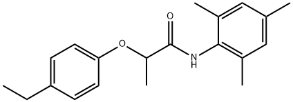 2-(4-ethylphenoxy)-N-mesitylpropanamide Struktur