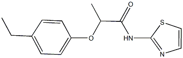 2-(4-ethylphenoxy)-N-(1,3-thiazol-2-yl)propanamide Struktur