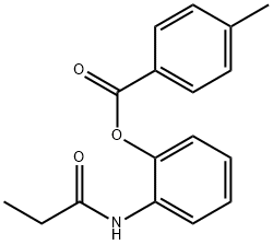 2-(propionylamino)phenyl 4-methylbenzoate Struktur