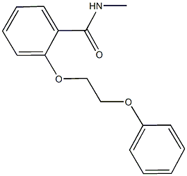 N-methyl-2-(2-phenoxyethoxy)benzamide Struktur