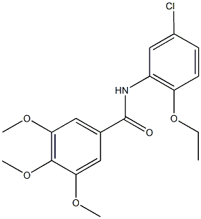 N-(5-chloro-2-ethoxyphenyl)-3,4,5-trimethoxybenzamide Struktur