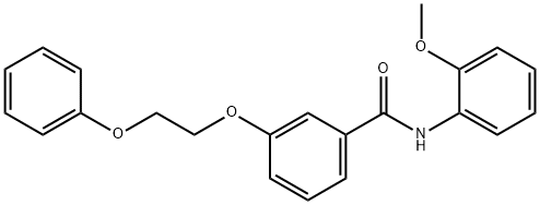 N-(2-methoxyphenyl)-3-(2-phenoxyethoxy)benzamide Struktur